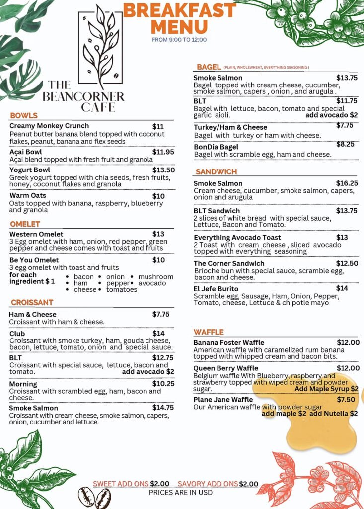 imgi 2 the bean corner menu 1